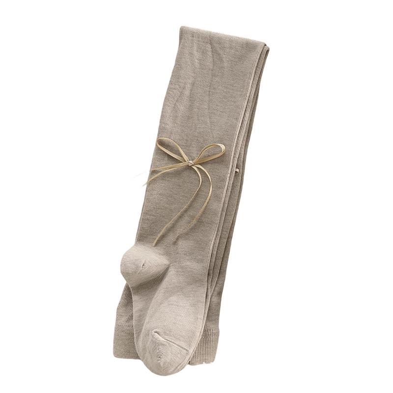 

New Korean Style High Elastic Bow Pantyhose for Girls - Cute and Versatile Children s Leggings for Spring and Autumn L (105-120 cm)