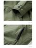Men's White Duck Down Winter Jacket - Hooded, Windproof, Warm, Thickened, Couple Style