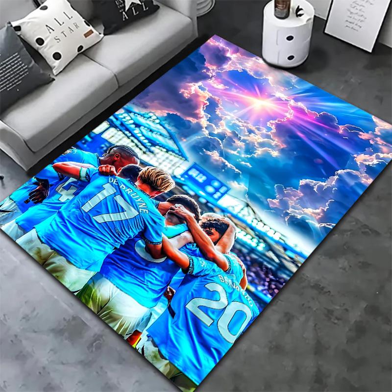 Manchester City Fc Pulse Carpet Rug For Living Room Bedroom Home Sofa Decoration Kids Play Nonslip Floor Mat