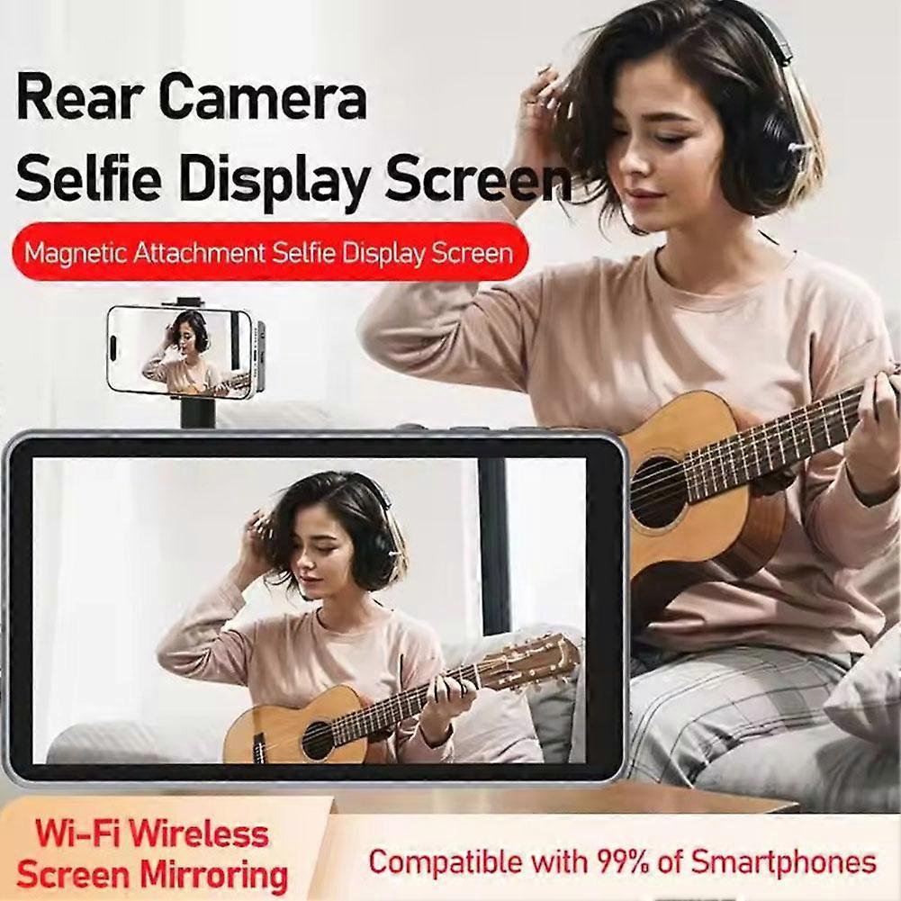 Smartphone Wireless Magnetic Selfie Monitor Screen Rear Camera Screen Sharing