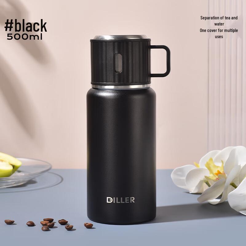 Dilebar 316 Stainless Steel Insulated Bottle with Dual-Use Lid