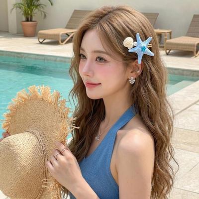Star  Side Clip Women Simple Cute Hairpin Hairgrip Headwear Holiday Dating Headwear Hair Accessories