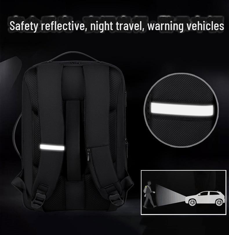 Forretningsryggsekk i nylon for menn: Trendy, lett reise- og utendørsbag