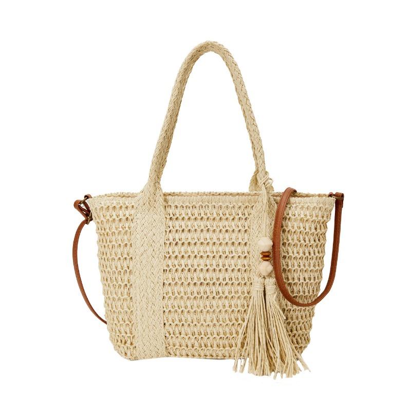 Seaside Holiday Beach Woven Bag Spring Straw Woven Bag Commuter All Shoulder Crossbody Bag