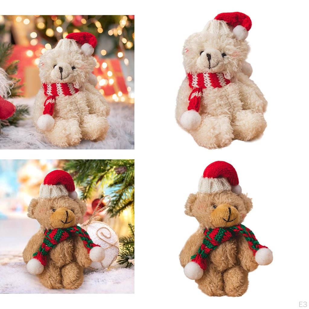 Weihnachten süße Plüsch Bär Puppe erröten Ornament Sammler Charme Dekoration für Wohnzimmer
