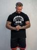 Black Gym Fitness Training Oversized Retro T-Shirt Cotton Graphic Tee Men Women Summer Streetwe