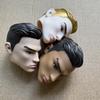 Male Doll Heads Fashion Vintage Solid European Boy Head Movie Prince Head For 1/6 Body Kids DIY Toys Birthday Gifts