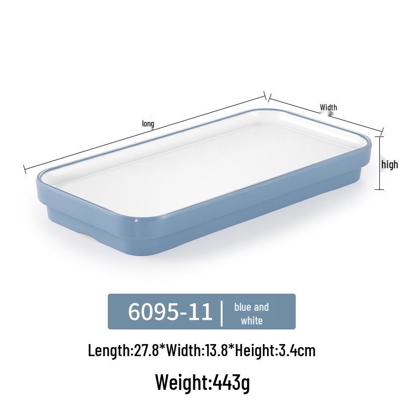 Melamine Rectangular Plastic Tray for Hot Pot & Sushi