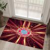 FC Bayern Design Kristall Samt Teppich Gemütlich Nicht?Rutschfester Teppich mit Aufdruck für Schlafzimmer Wohnzimmer Eingang