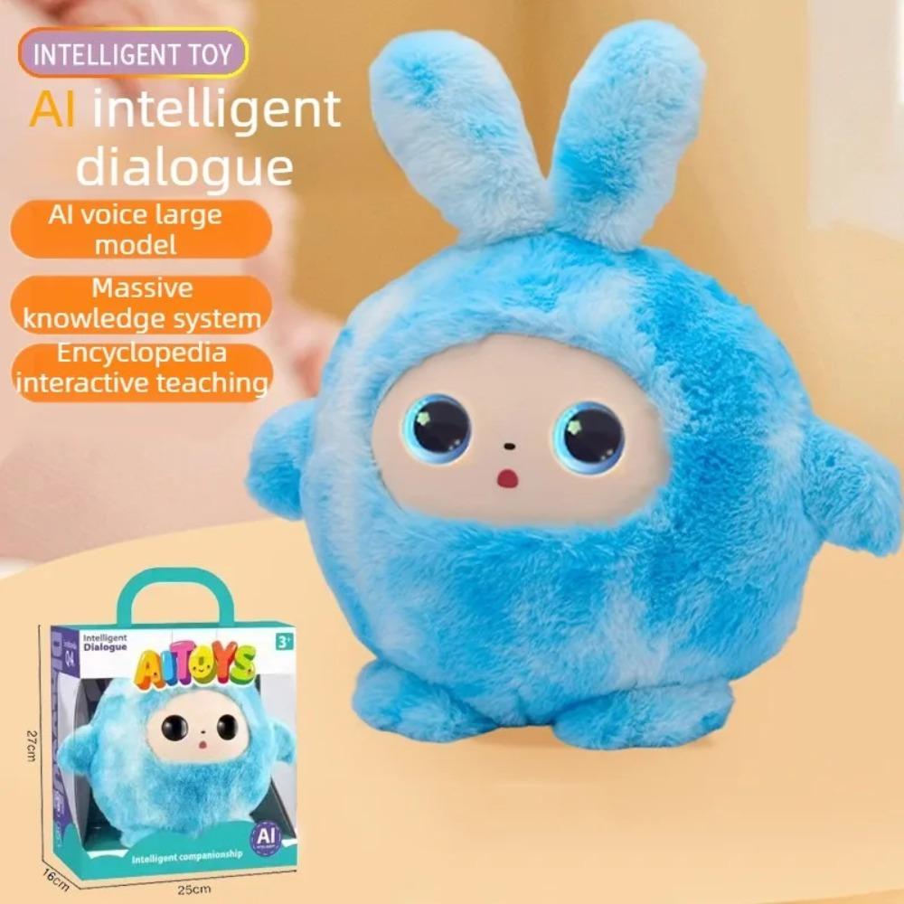 Generic Ai Interactive Plush Doll Voice Continuous Chat Multilingual Smart Robot Early Educational Toy For Kids Toddlers Play