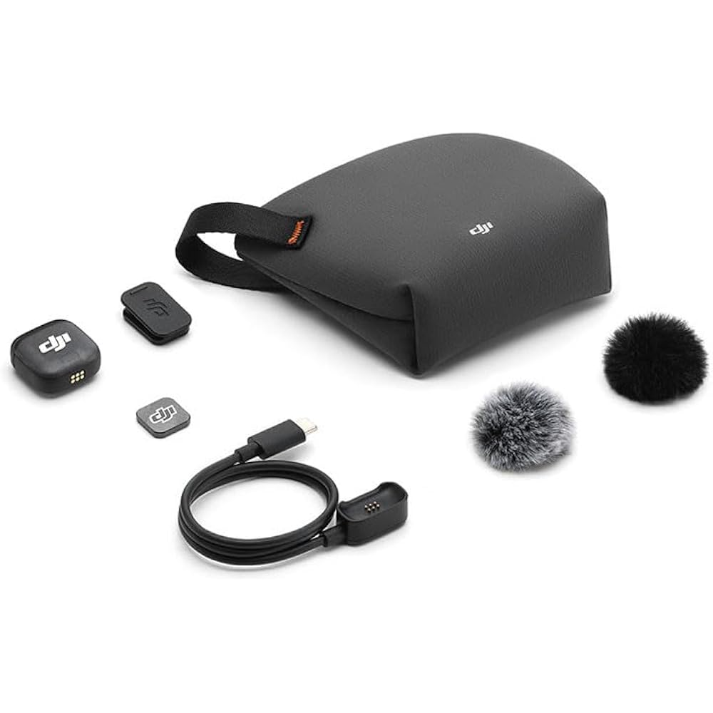 DJI Mic 3 Transmitter Pin Microphone Wireless Mini Microphone for iPhone/Camera/Android Lightweig...