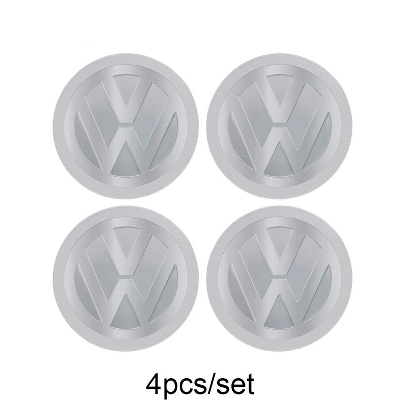 Für VOLKSWAGEN VW 4 Stück 56mm Auto Radnabenkappe Aufkleber Nabenkappe Emblem Für Volkswagen VW R Line GTI Golf 5 7 Caddy Passat b6