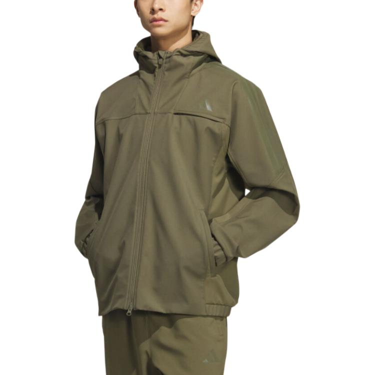 Adidas Sl Warm Jacket Soft Solid Color Hooded Long Sleeve Jacket Men Jackets KA1305