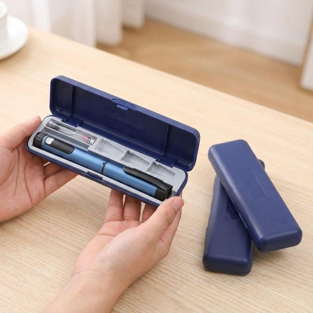 Wear-resistant Insulin Pen Storage Case Multi Grid Universal Carrying Box Daily Carry