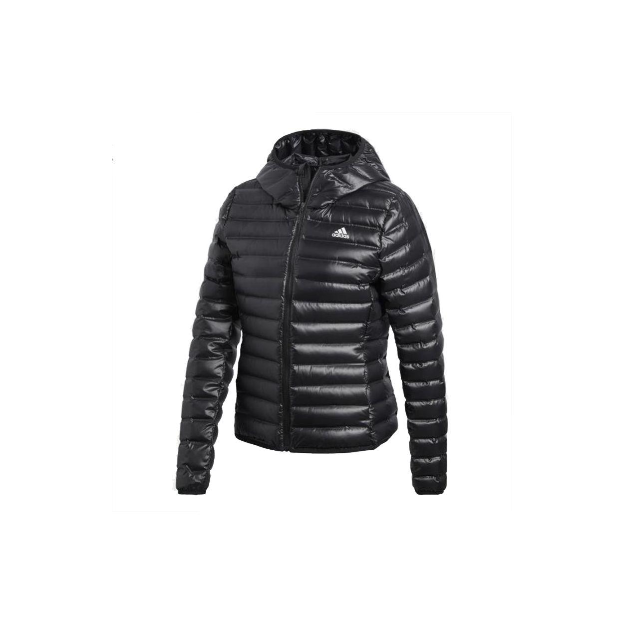 adidas Performance Women s Varilite Lightweight Hooded Down Jacket Black BQ1968 S