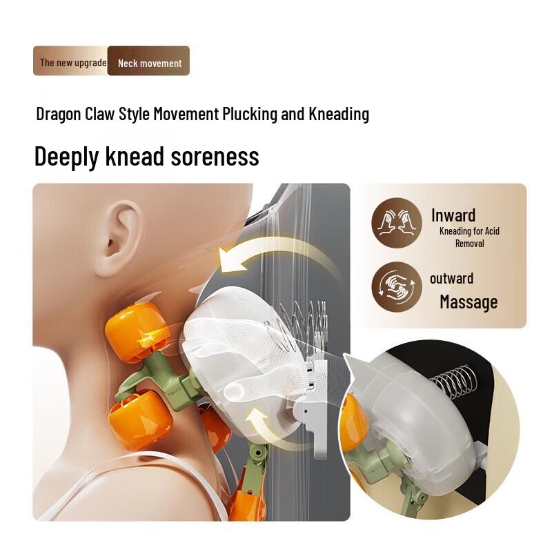 AUX Full Back and Lumbar Massage Chair Pad