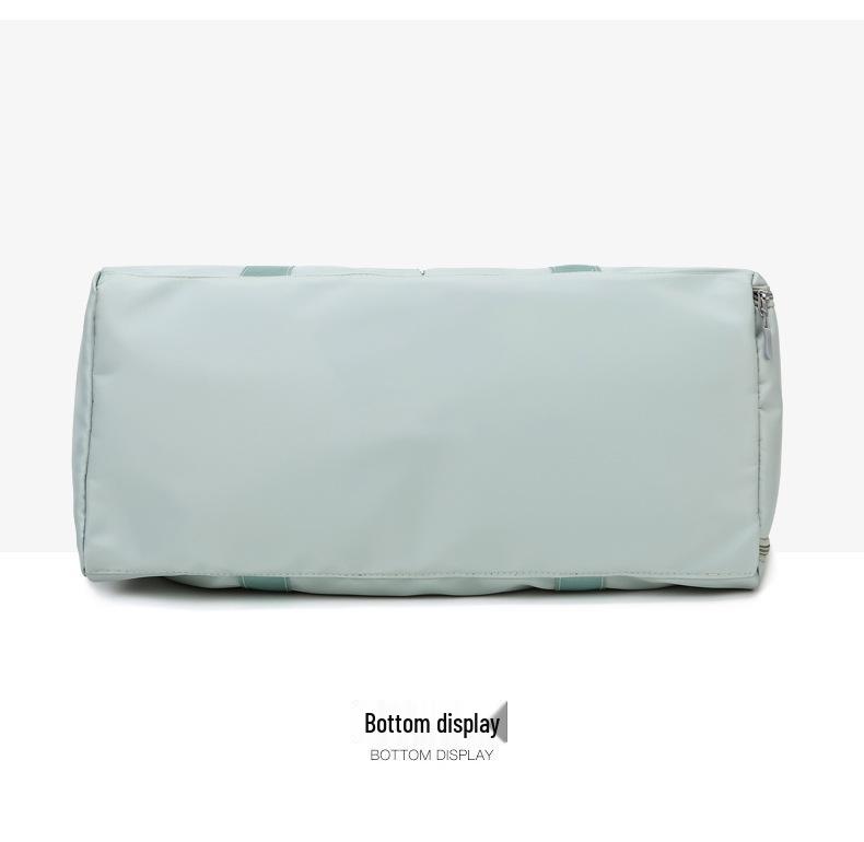 Women's Large Capacity Sports Yoga Bag with Shoe Compartment - Dry/Wet Separation, Solid Color, Ideal for Travel and Gym