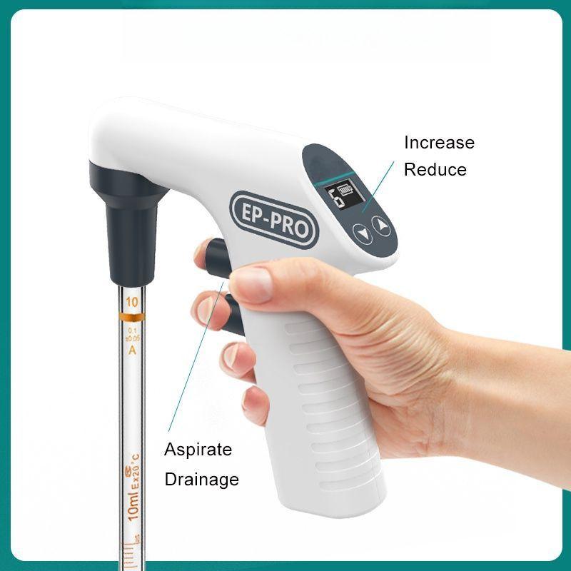 200ML LED Digital Display Electtic Pipette Controller Automatic Pipette Lab Equipment Electronic Pipette Pump