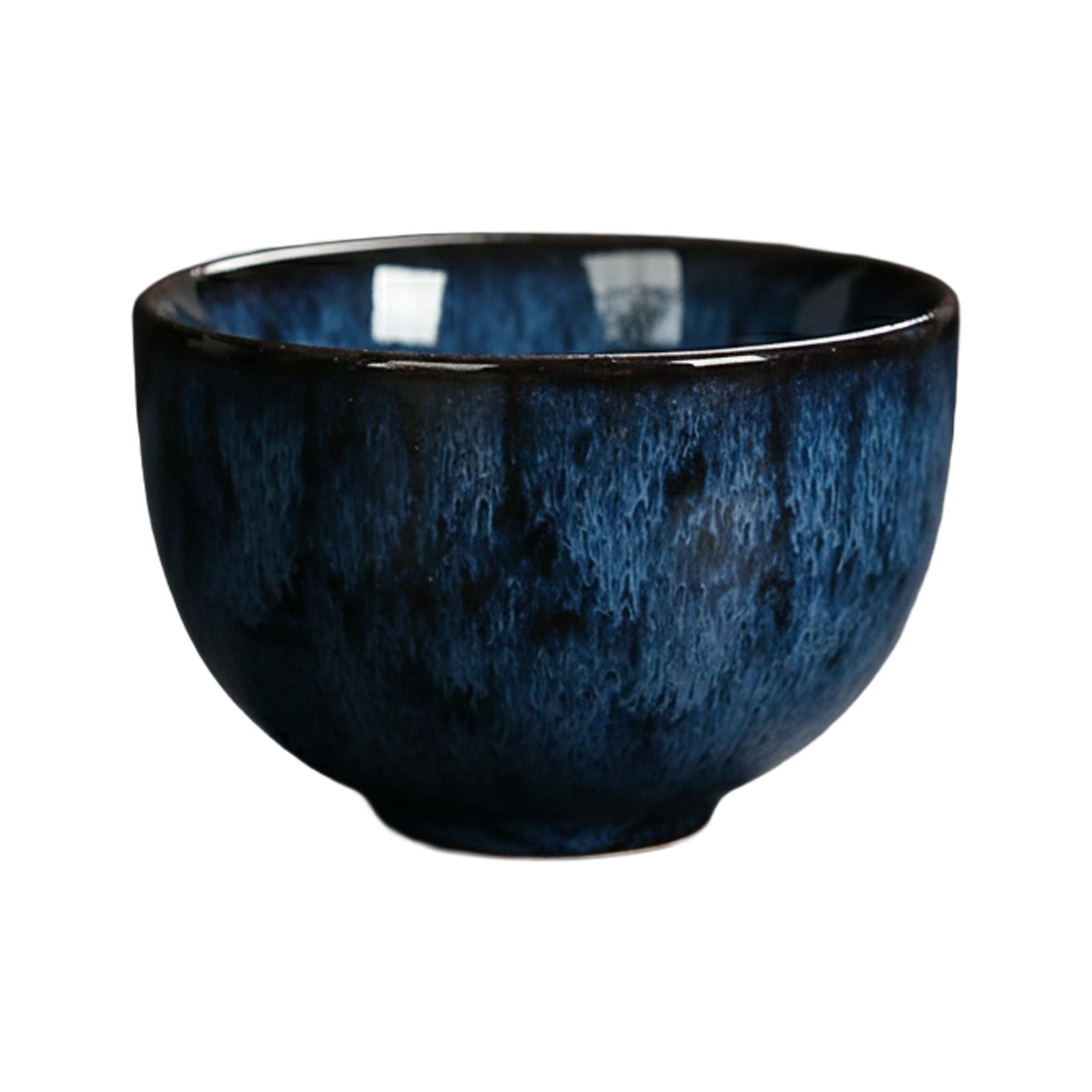 Ceramic Kiln Change Tenmoku Glaze Tea Cup For Kung Fu Tea Gongfu Teacup