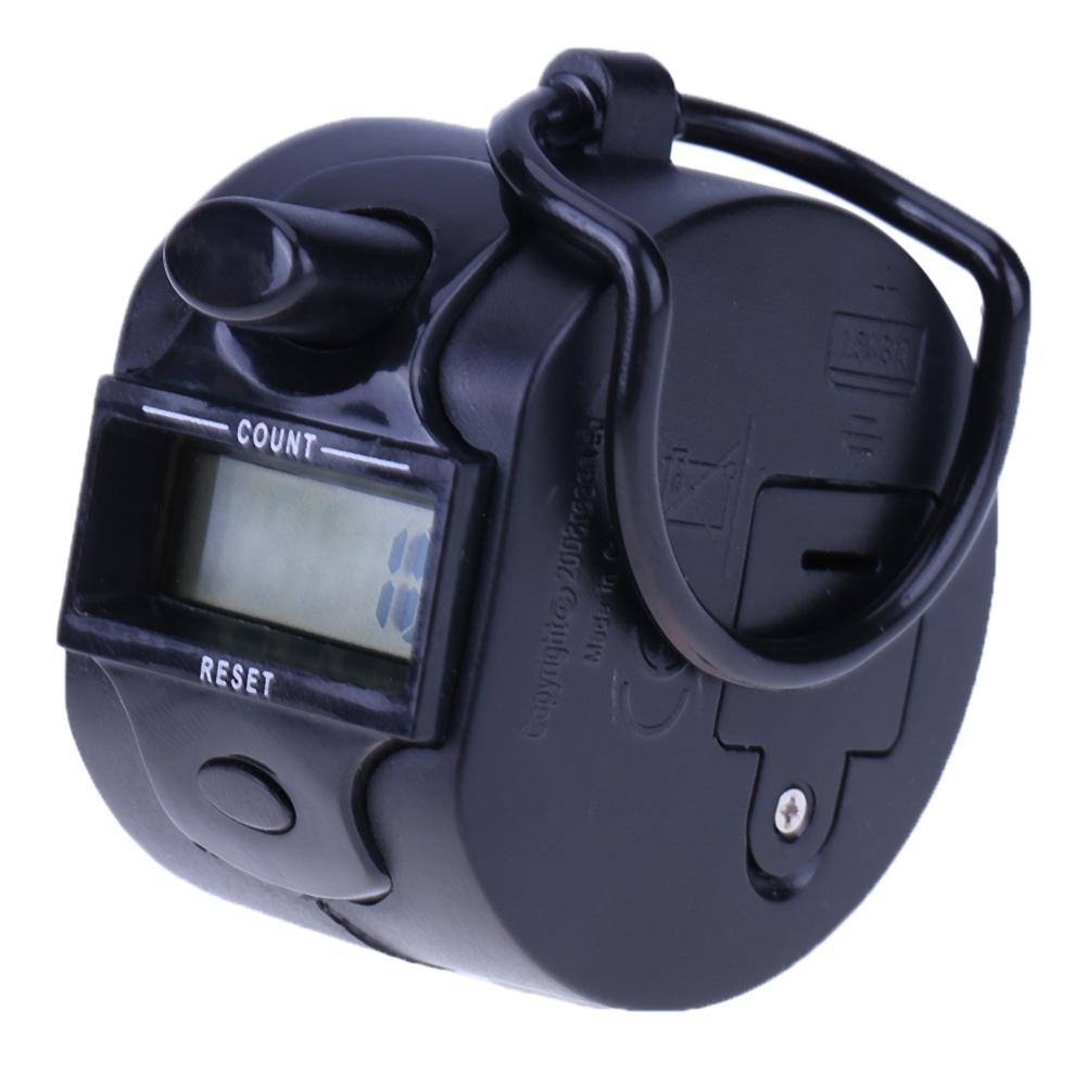 5 Digit Number Tally Counter Clicker LCD Display 1.5V Handheld Manual Counter Training Aids Portable with Finger Ring