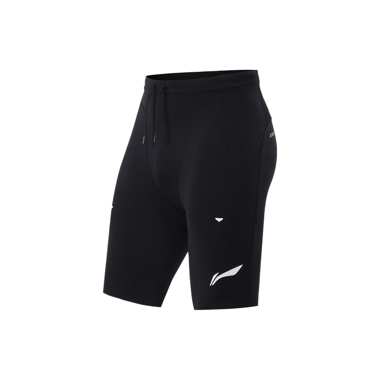 Li-Ning Men s Loose Casual Sports Shorts Black AUSU005-1
