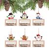 Money Holder Ornament Wooden Festive Hangable Christmas Money Card Holder Pendant For Family Friends Kids Couples Daughter Son