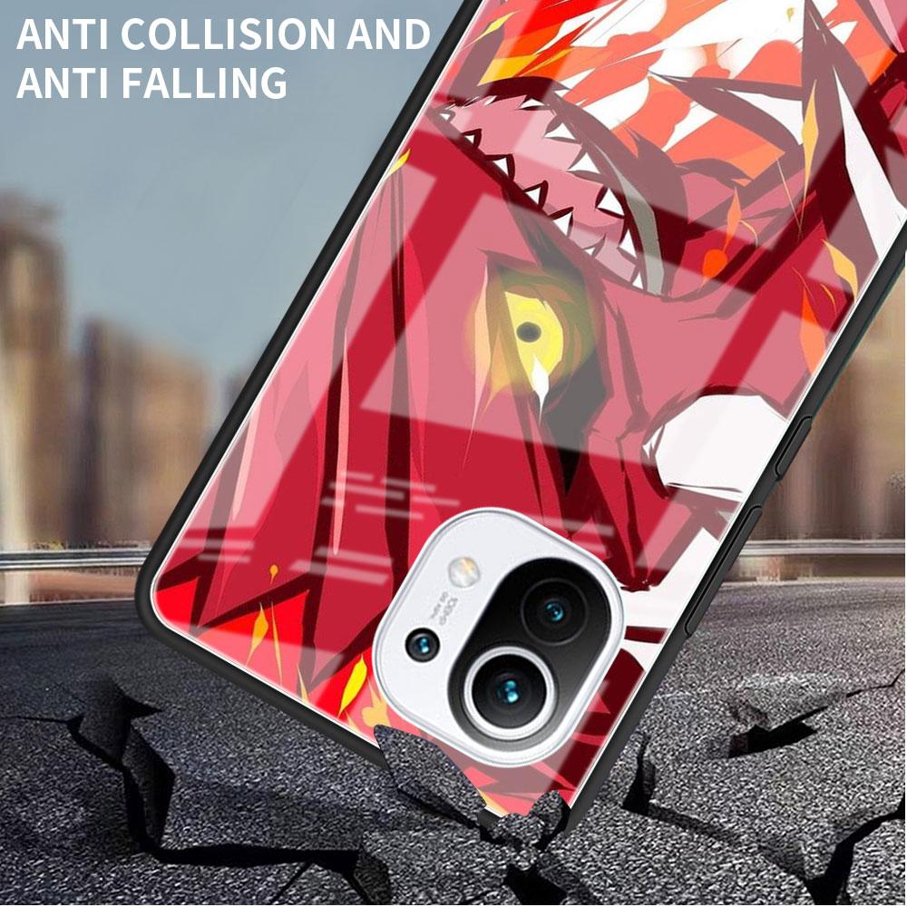 Glass Case For Xiaomi Poco X3 NFC 11 Lite 11T F3 M3 For Redmi Note 11 10 9 8 Pro 10S 9S 9A 9C Phone Cover Anime Cool Pokemon