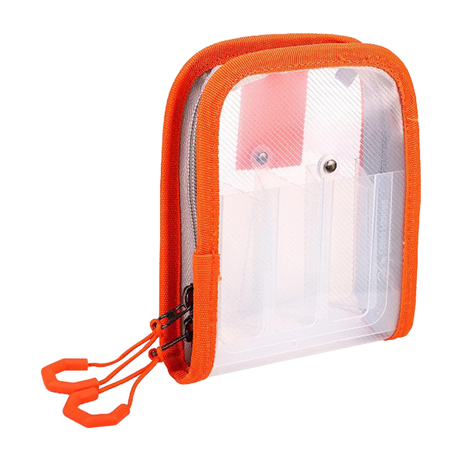 

Transparent Fishing Tackle Bag Waterproof Wooden Shrimp Octopus Egi Plastic Protective Cover Fishing Accessories Organizer помаранчевий