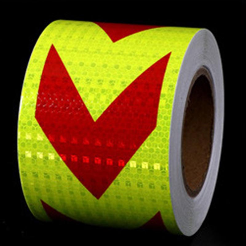 1 Roll Shining Reflective Safety Warning Tape Self Adhesive Twill Printing Reflective Tape For Car