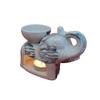 Elephant Shape Aroma Burner Coming with 1 Pcs Free Candles (Antique White)