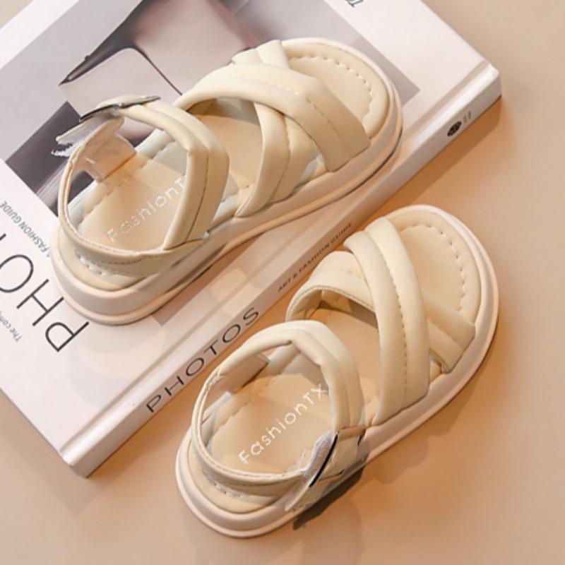 Girls Summer Flat Sandals Princess Shoes Versatile Stylish Beach Shoes Wading Shoes