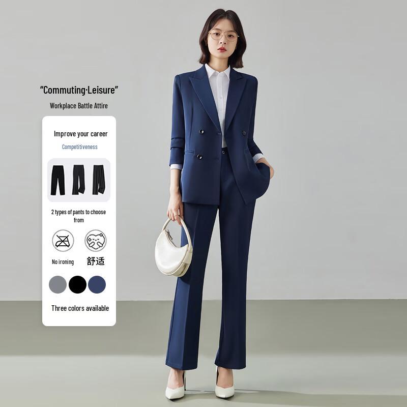 Troliman Women s Double-Breasted Suit Set 2XL