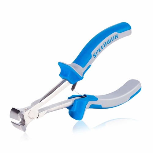 

SPEEDWOX 140mm End Nippers, Micro Nippers, and Wire Cutter, Long Reach Mini Cutting Tool with Vertical Blades for Precision Cutting in Hard-to-Reach S
