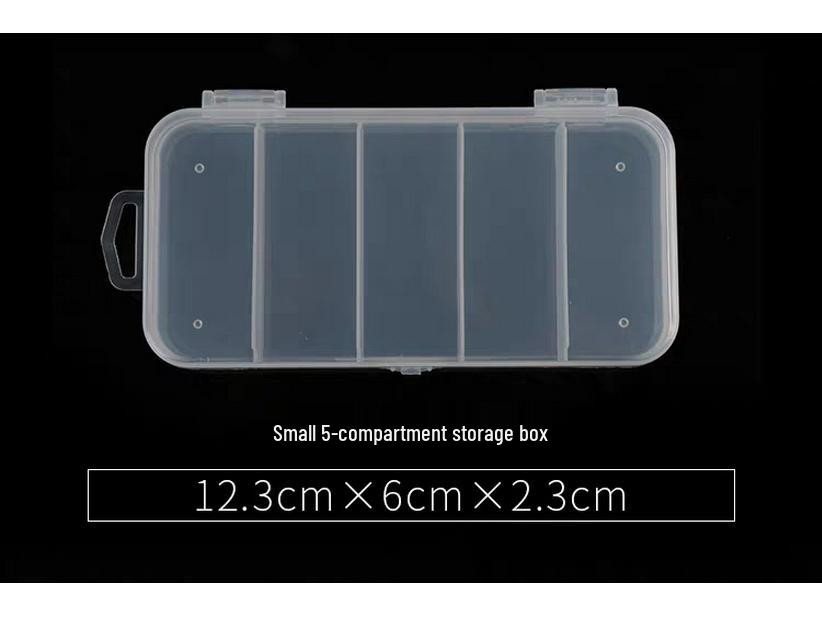 5-Compartment Lure & Spinnerbait Tackle Box (12.3cm X 6cm X 2.3cm)