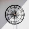 50 Cm / Wall Clock for Living Room | Stylish Large Analog Wall Clocks for Office, Bedroom, Drawing Room & Kitchen | Non-Ticking Hanging Wall Clock