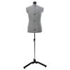 Adjustable Male Dress Form Gray 37.5 45.5 In