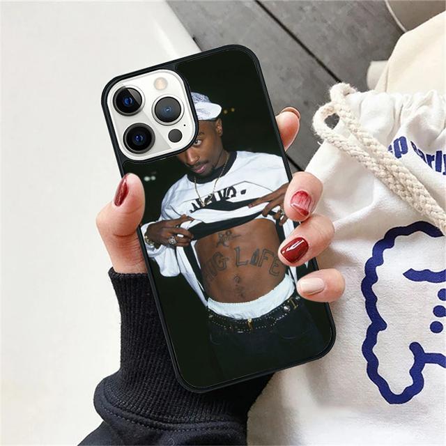 Rap Singer 2Pac Tupac Amaru Shakur Phone Case Cover For iPhone 17 Air 15 16 14 13 12 Pro Max 11 Pro Max Plus