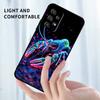 Anime Biology Design Phone Case For Samsung A73 A72 A71 A55 A54 A53 A52 A51 A13 A22 A16 A15 A12 A14 A26 A07 5G Black