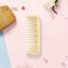 Natural Bamboo Wide Tooth Hair Comb for Women Men Anti-Static Afro Fork Comb Detangler Brush for Curly Straight Wet Dry Hair Prevents Breakage