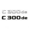 Insignia Emblema Letras C300de Pegatina Logo Maletero Trasero Coche Para Mercedes Benz Clase C W205 W206 C300 de Accesorios Cromados Negros