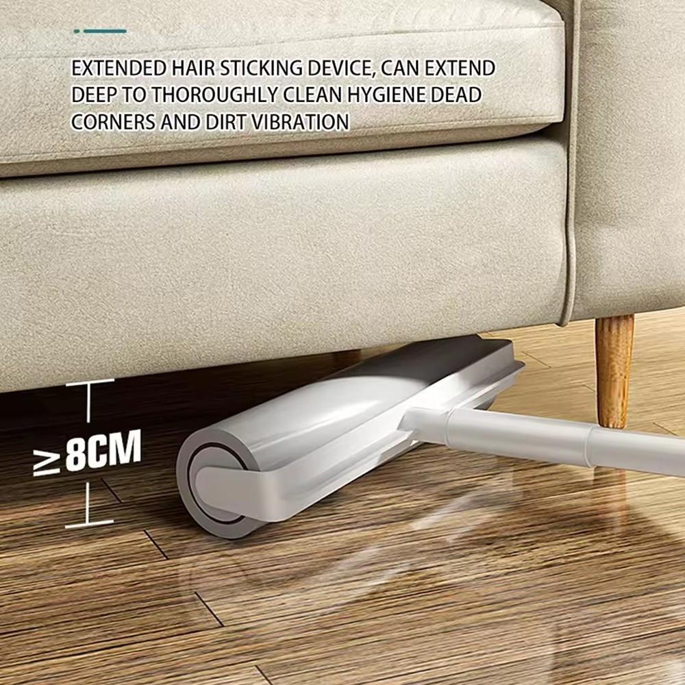 Tearable Long Handle Lint Roller Brush Telescopic 19/24cm Pet Hair Remover Roller Mop For Home Bedroom Car Seats