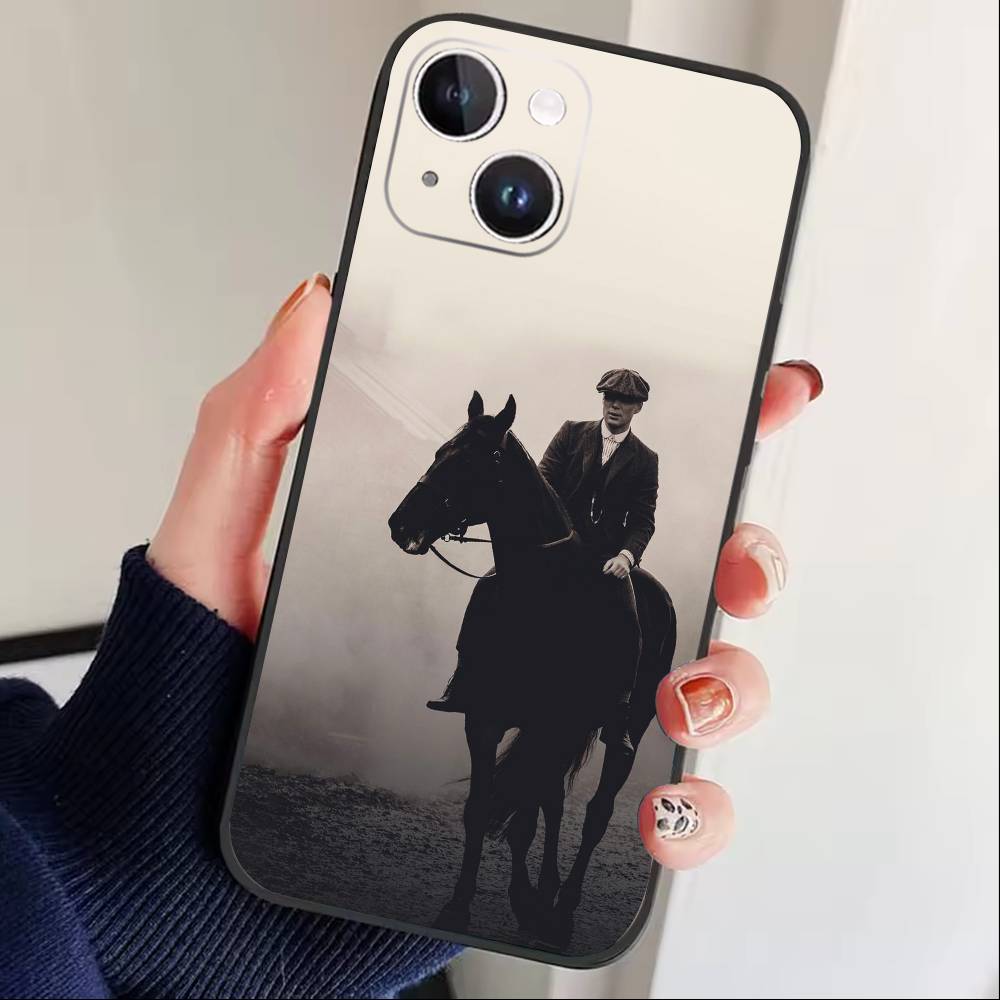 

T-Peaky Blinders Cool Phone Case For iPhone 17 16 15 14 13 12 Max Plus Silicone Black Cover iPhone15