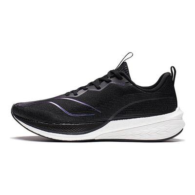 Li Ning Red Hare 6 Pro Maille Amorti Antidérapant Résistant à l'abrasion Bas Sprint Chaussures de Course Homme Noir ARMT013-2