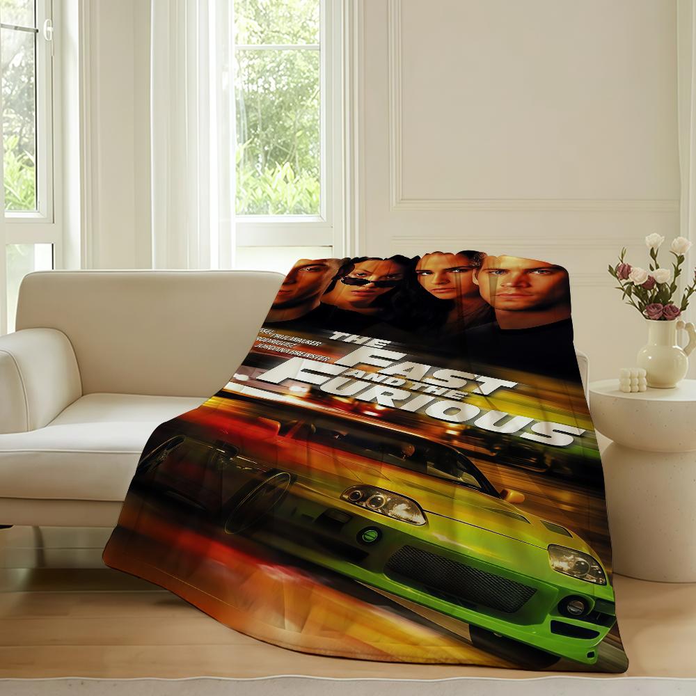 Adventure movie F-Fast F-Furious Blanket For Sofa Office Bed Plane Travel Sleep Read Relax Camping Soft And Warm