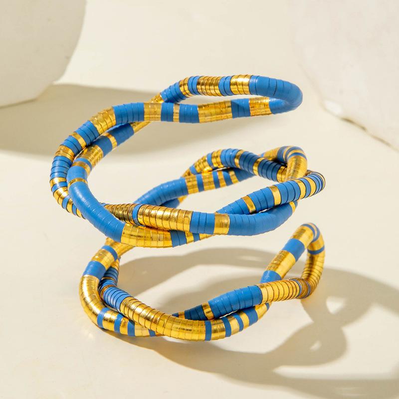 Accessories, punk hip-hop style serpentine can be wrapped around the collar at will, exaggerated trend necklaces