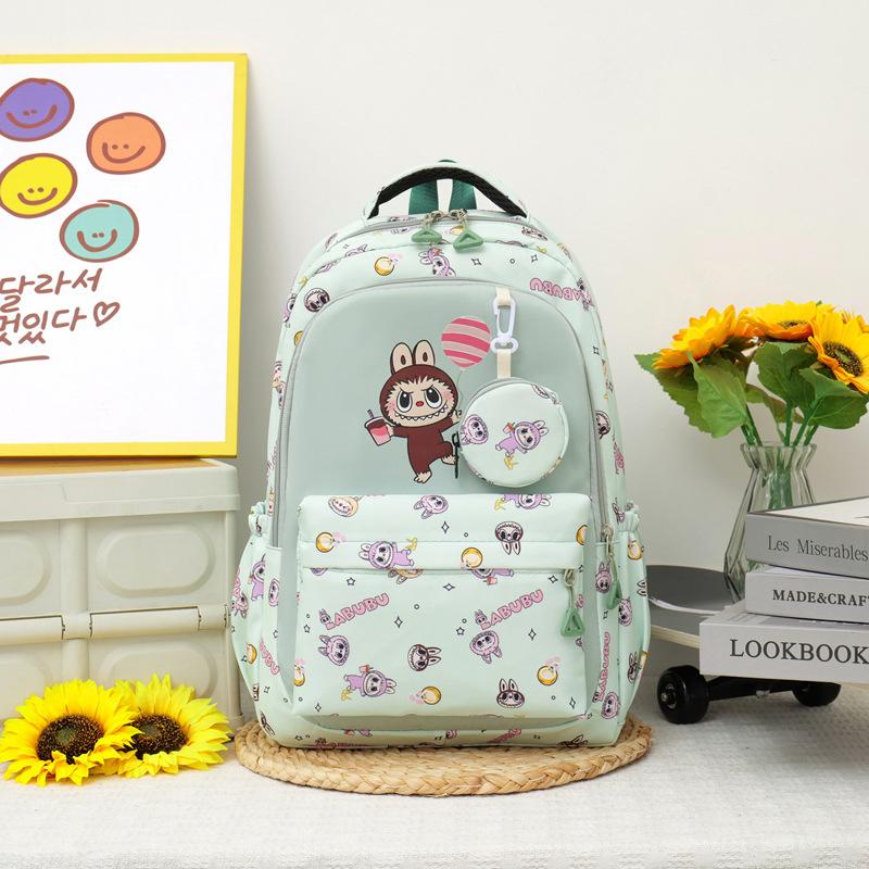 

Рюкзак LABUBU Школьный рюкзак Рюкзак для отдыха Детская сумка Рюкзак для начальной школы LABUBU Рюкзак для девочки мальчика Школьный рюкзак 6 цветов зелёный