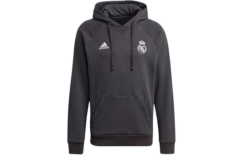 Adidas Real Madrid Sweatshirts Men s Black Hooded Moderate Regular GR4276 M