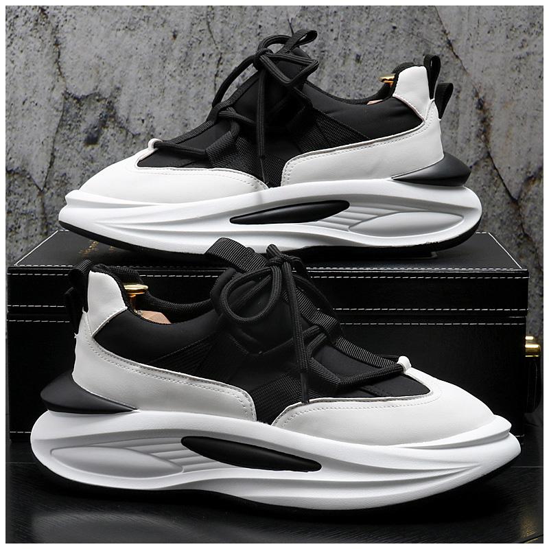 

Мужские повседневные кроссовки на толстой подошве, дышащая обувь, новинка осени 2024 года, мужские туфли на плоской подошве для ходьбы, модная вулканизированная обувь 38