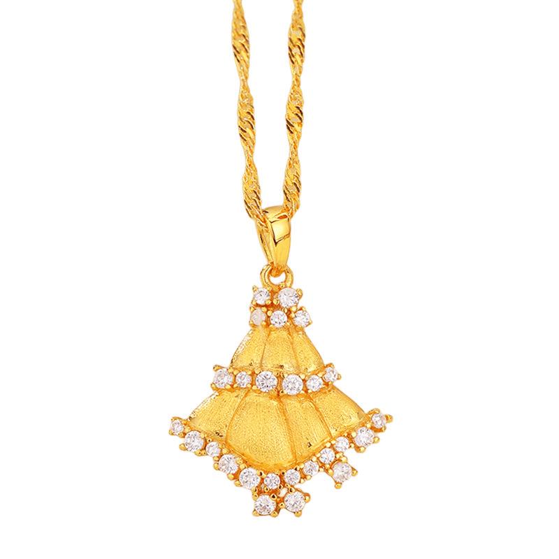 Gold-Plated Christmas Tree Pendant Necklace for Women – High-End, Niche Design, Versatile Collarbone Chain, Perfect Gift for Girlfriend