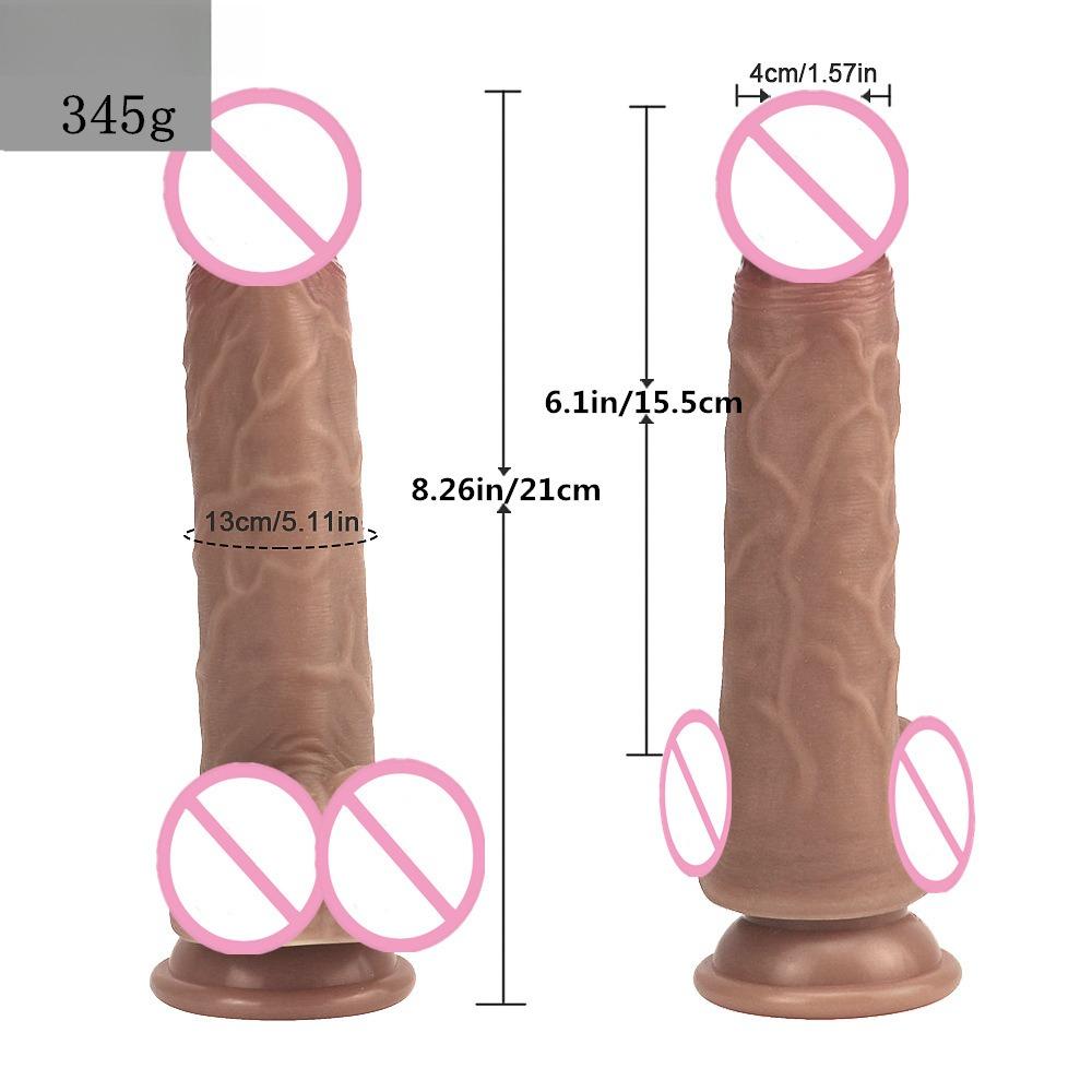 Liquid Silicone Dildo Female Masturbator Adult Soft Anal Plug Wearing Dildo Sexual Products